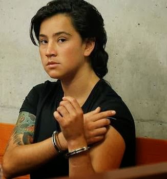 Anarchist Comrade Tarama Sol Vergara undergoing trial