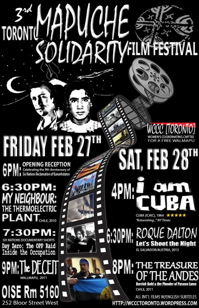 Toronto Mapuche Solidarity Film Festival